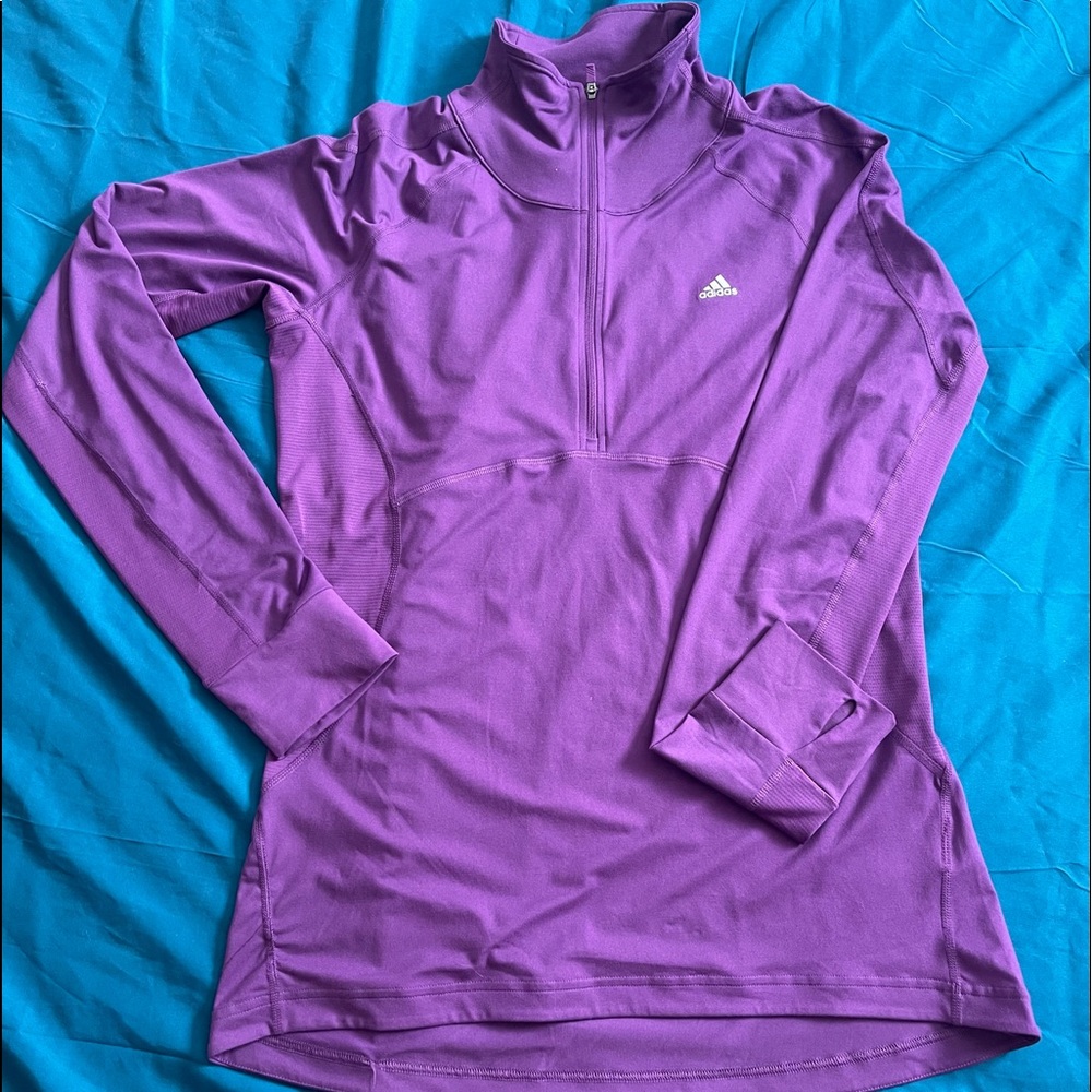 Womens Adidas Quarter-zip Pullover